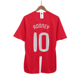 Manchester United ROONEY #10 Heim-Fußballtrikot Retro 2007/08 – UCL-Finale